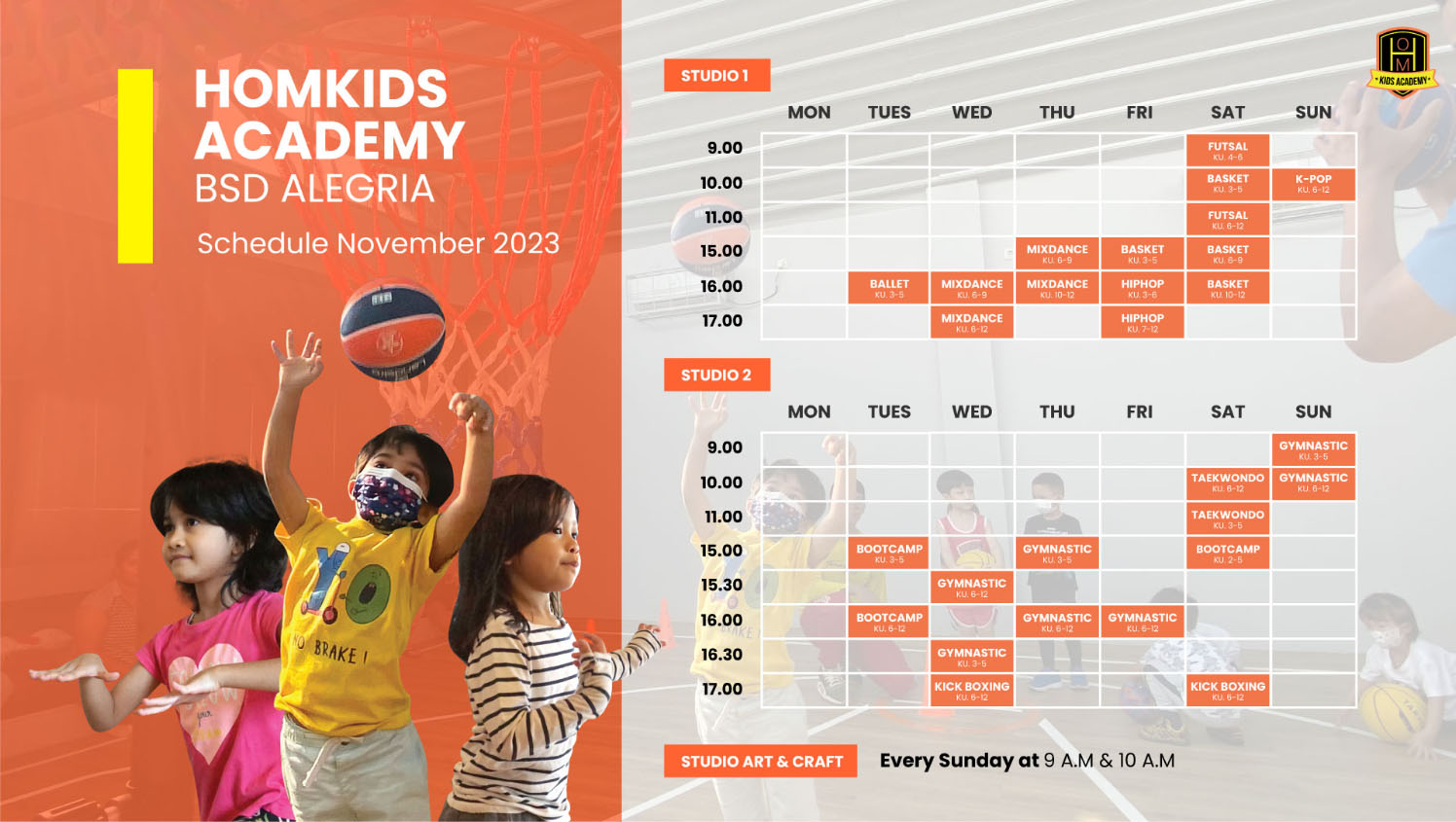 Hom Kids Schedule Nov Hom Kids Schedule Nov